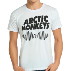 Bant Giyim - Arctic Monkeys Beyaz T-shirt - Thumbnail