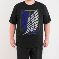 Bant Giyim - Attack On Titan 4XL Siyah T-shirt - Thumbnail