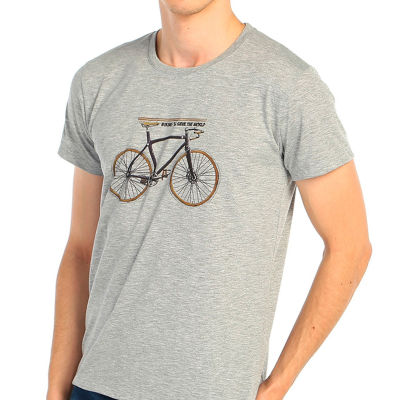 Bant Giyim - Bisiklet Gri T-shirt