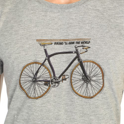 Bant Giyim - Bisiklet Gri T-shirt - Thumbnail