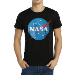 Bant Giyim - NASA Siyah T-shirt - Thumbnail