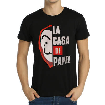 Bant Giyim - La Casa De Papel Siyah T-shirt