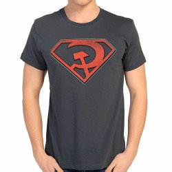 Bant Giyim - Superman Red Son Füme T-shirt - Thumbnail