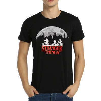 Bant Giyim - Stranger Things Siyah T-shirt