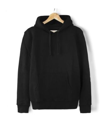 Bant Giyim - Basic Siyah Hoodie (3 iplik)