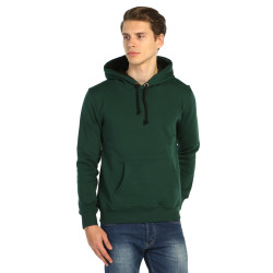 Bant Giyim - Basic Yeşil Hoodie (3 iplik) - Thumbnail