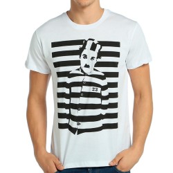 Bant Giyim - Charlie Chaplin Beyaz T-shirt - Thumbnail