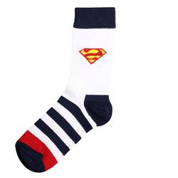 HollyHood - SA - Çizgili Süpermen Mavi Çorap (1)