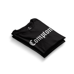 HH - Compton Siyah T-shirt - Thumbnail