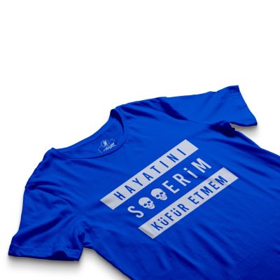 HH - Contra Hayatını S**erim Küfür Etmem Mavi T-shirt