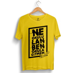 HH - Contra Ne Okulu Lan Sarı T-shirt - Thumbnail