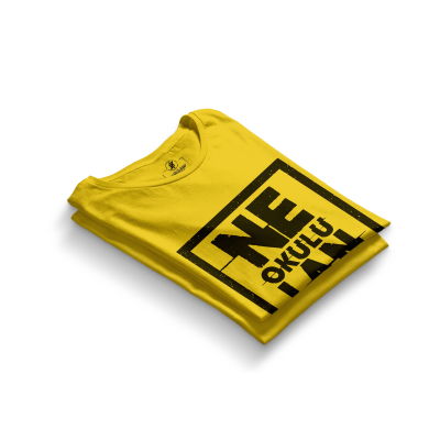 HH - Contra Ne Okulu Lan Sarı T-shirt