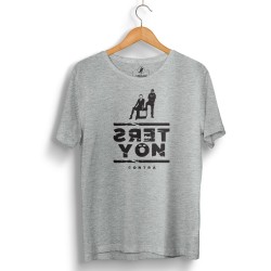 HH - Contra Ters Yön Gri T-shirt - Thumbnail