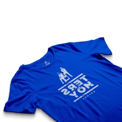 HH - Contra Ters Yön Mavi T-shirt - Thumbnail
