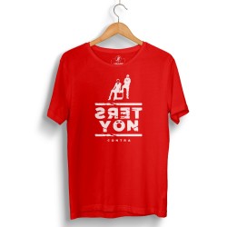HH - Contra Ters Yön Kırmızı T-shirt - Thumbnail