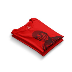 HH - Contra Portre Kırmızı T-shirt - Thumbnail