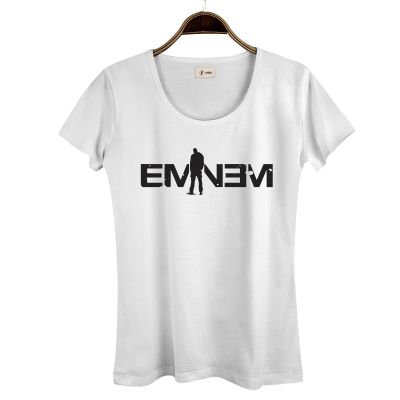 HollyHood - HH - Eminem LP Kadın Beyaz T-shirt