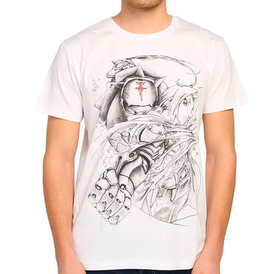 Bant Giyim - Fullmetal Alchemist Beyaz T-shirt