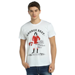 Bant Giyim - George Best Beyaz T-Shirt - Thumbnail