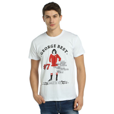 Bant Giyim - George Best Beyaz T-Shirt