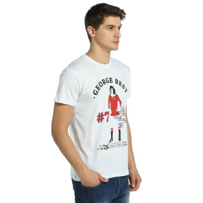 Bant Giyim - George Best Beyaz T-Shirt