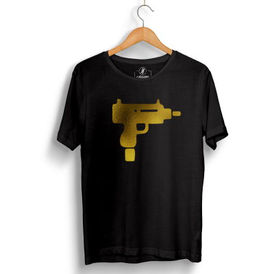 HH - Gold Uzi Siyah T-shirt