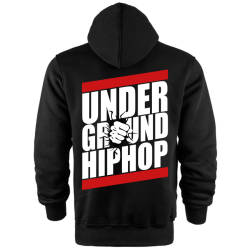 HH - Back Off Under Ground HipHop Cepli Hoodie - Thumbnail