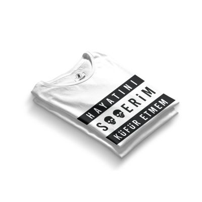  Contra Hayatını S**erim Küfür Etmem Beyaz T-shirt (OUTLET)