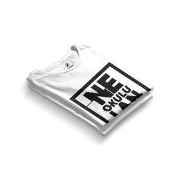 Contra Ne Okulu Lan Beyaz T-shirt (OUTLET) - Thumbnail