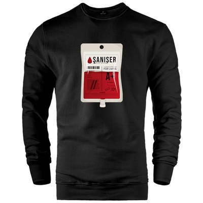 İndirim - HH - Şanışer Blood Siyah Sweatshirt (Fırsat Ürünü)