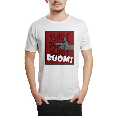 HH - Tankurt Boom Beyaz T-shirt (Seçili Ürün)