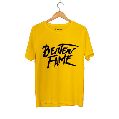 HH - Elçin Orçun Beaten Fame Text Sarı T-shirt 