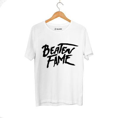 HH - Elçin Orçun Beaten Fame Text Beyaz T-shirt 
