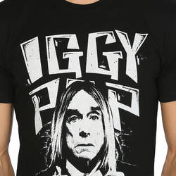 Bant Giyim - Iggy Pop Siyah T-shirt - Thumbnail