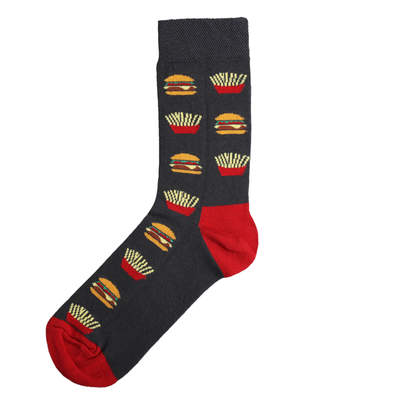 SA - Kırmızı Siyah Hamburger Çorap