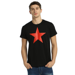Bant Giyim - Kızılyıldız Siyah T-shirt - Thumbnail