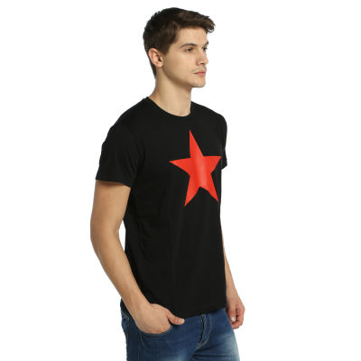 Bant Giyim - Kızılyıldız Siyah T-shirt