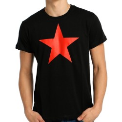 Bant Giyim - Kızılyıldız Siyah T-shirt - Thumbnail