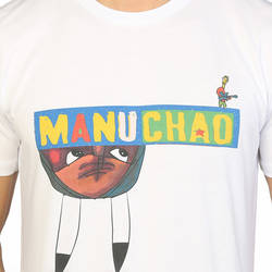Bant Giyim - Manu Chao Beyaz Erkek T-shirt - Thumbnail