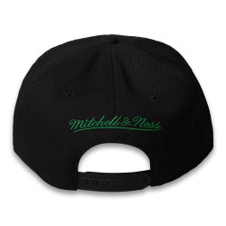 Mitchell And Ness - Boston Celtics Logo Siyah Snapback Cap - Thumbnail
