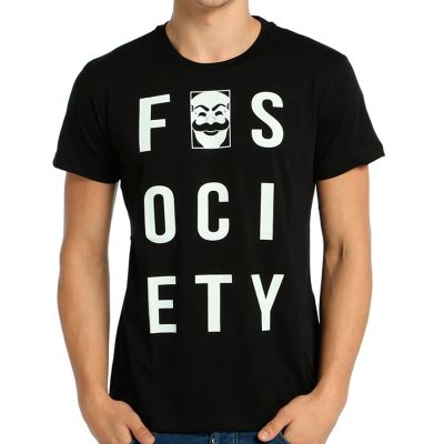 Bant Giyim - Mr. Robot F. Society Siyah T-shirt
