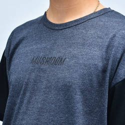 Mushroom Anthracite & Black T-shirt - Thumbnail