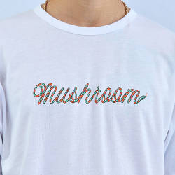 Mushroom Snake Beyaz T-shirt - Thumbnail