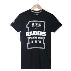Era - Oakland Raiders Super Bowl Winners Siyah T-shirt - Thumbnail
