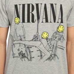 Bant Giyim - Nirvana Bleach Gri T-shirt - Thumbnail