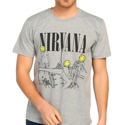 Bant Giyim - Nirvana Bleach Gri T-shirt
