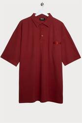  Kiremit Rengi Polo Yaka Oversize T-shirt - Thumbnail