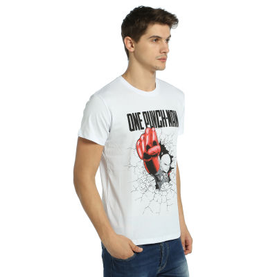 Bant Giyim - One Punch Man Saitama Beyaz T-shirt