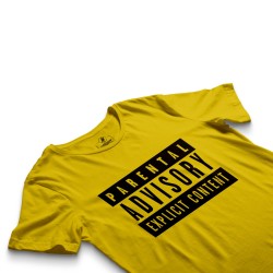 HH - Parental Advisory Sarı T-shirt - Thumbnail