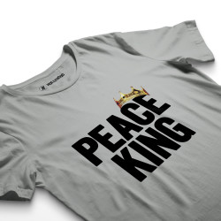 HH - Peace King Gri T-shirt - Thumbnail